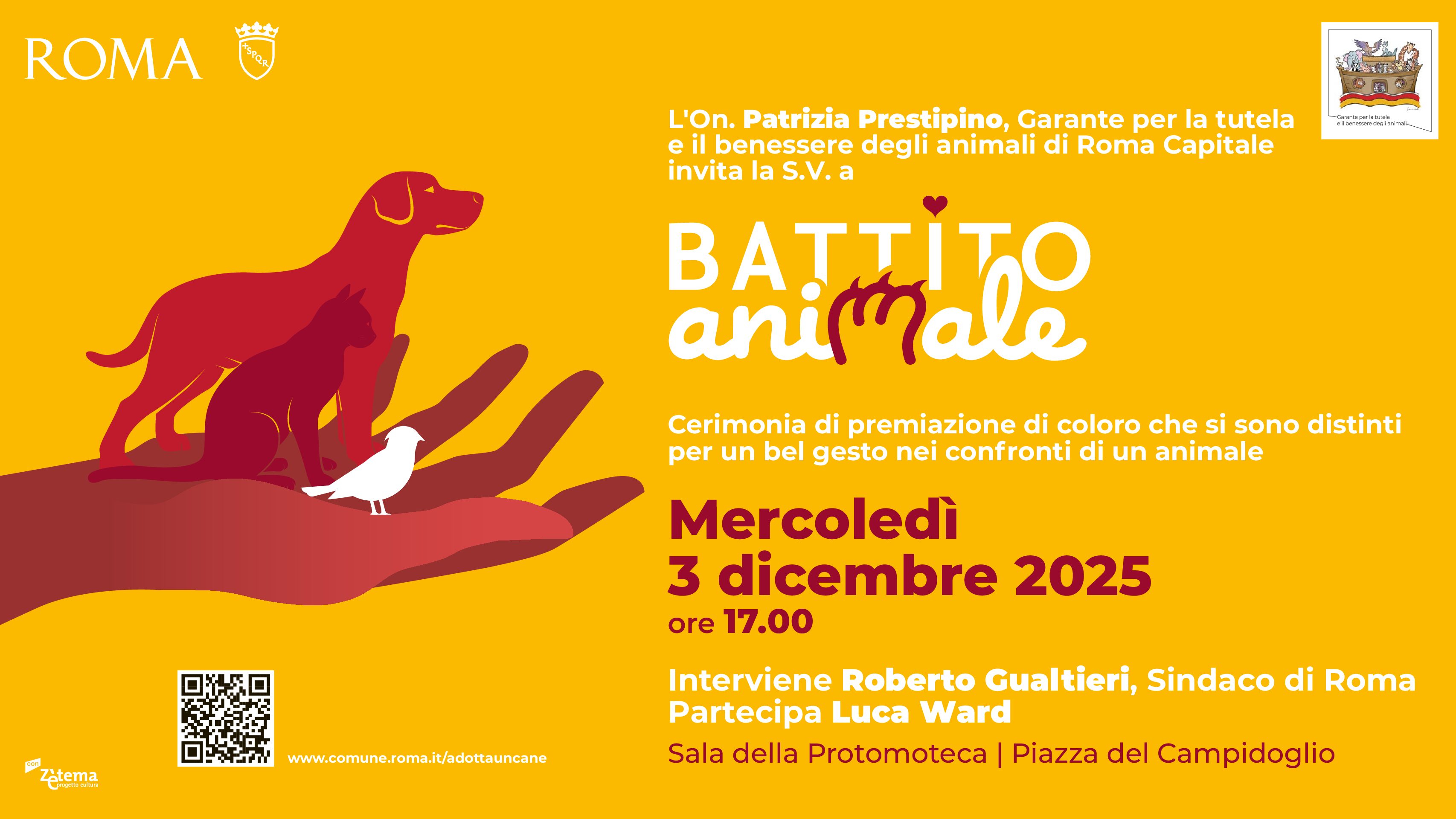 Il Seraphicum riceve il Premio “Battito Animale” al Campidoglio