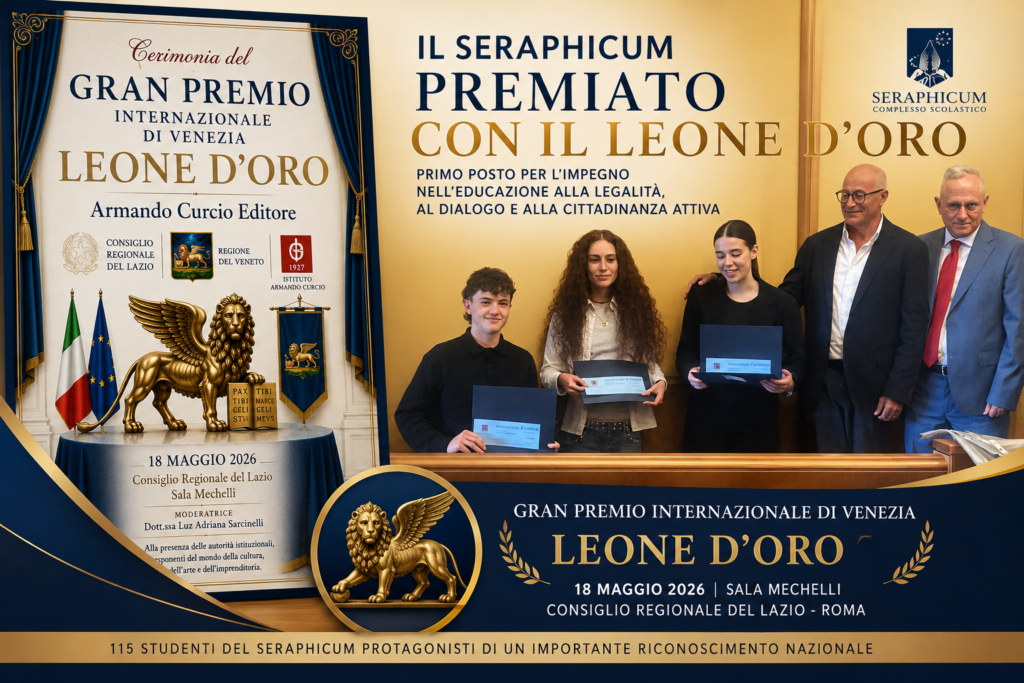 Il Seraphicum premiato al Gran Premio Internazionale di Venezia – Leone d’Oro