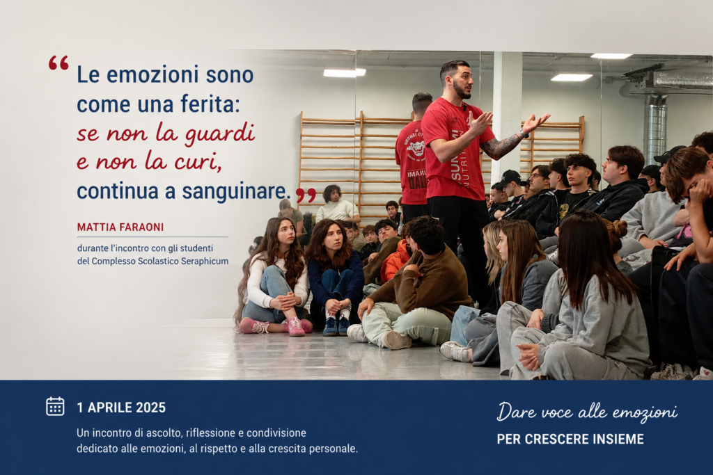 Mattia Faraoni al Seraphicum: dare voce alle emozioni per crescere insieme